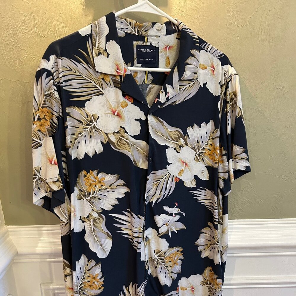 Denim & Flower by Ricky Singh Hawaiian Shirt
